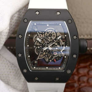 Richard Mille RM055 KV Factory Ceramics White Strap Replica Watch