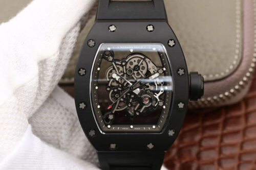 Richard Mille RM055 KV Factory Ceramics Black Strap Replica Watch