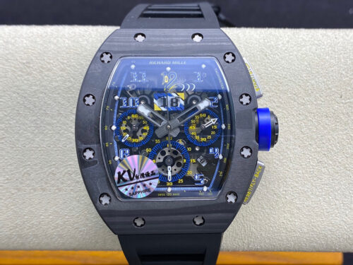 Richard Mille RM-011 KV Factory Carbon Fiber Case Replica Watch