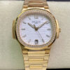 Patek Philippe Nautilus Ladies 7118/1200R-001 3K Factory Silver White Dial Replica Watch