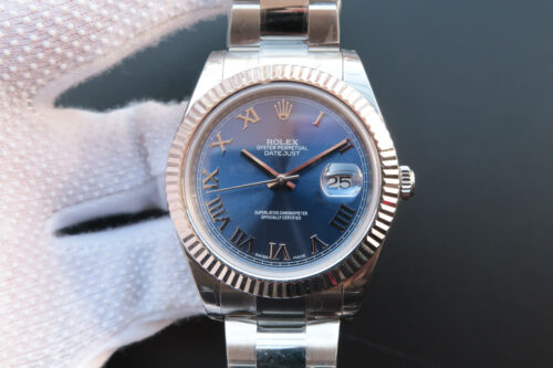 Rolex Datejust 116334 EW Factory Blue Dial Replica Watch