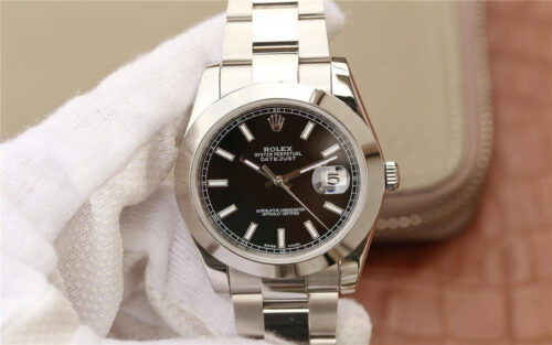 Rolex Datejust M126300-0011 EW Factory Black Dial Replica Watch
