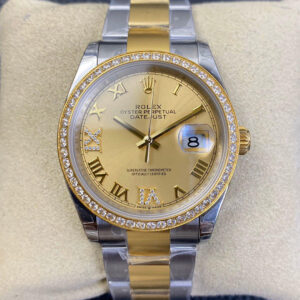 Rolex Datejust 126283 EW Factory Diamond Gold Dial Replica Watch