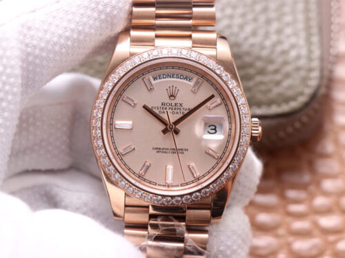 Rolex Day-Date M228345RBR-0007 EW Factory Diamond Dial Replica Watch