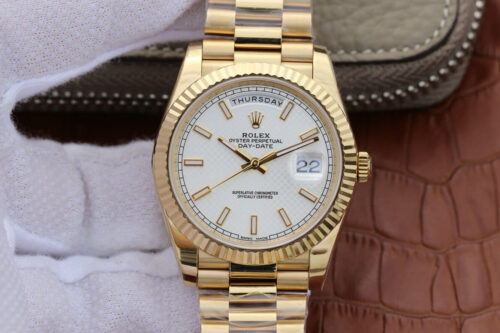Rolex Day-Date M228238-0008 EW Factory Silver Dial Replica Watch