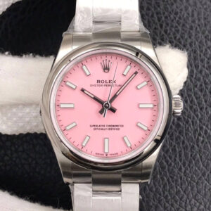 Rolex Oyster Perpetual M277200-0009 31MM EW Factory Candy Pink Dial Replica Watch