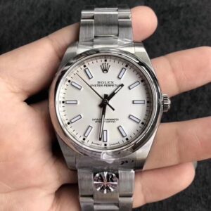 Rolex Oyster Perpetual 114300 39MM AR Factory White Dial Replica Watch