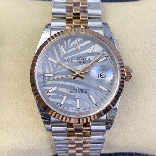 Rolex Datejust M126231-0031 EW Factory Palm Leaf Pattern Dial Replica Watch