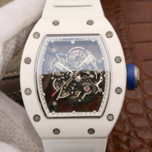 Richard Mille RM055 KV Factory White Ceramic Case Replica Watch