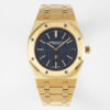 Audemars Piguet Royal Oak 15202BA.OO.1240BA.01 KZ Factory Yellow Gold Blue Dial Replica Watch