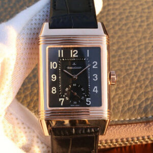 Jaeger-LeCoultre Reverso Q3732470 Rose Gold Black Dial Replica Watch