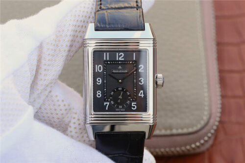 Jaeger-LeCoultre Reverso Q3738470 Stainless Steel Black Dial Replica Watch