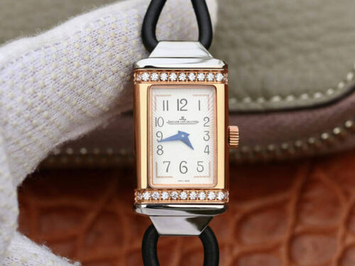 Jaeger-LeCoultre Reverso 3264520 MG Factory Diamond White Dial Replica Watch