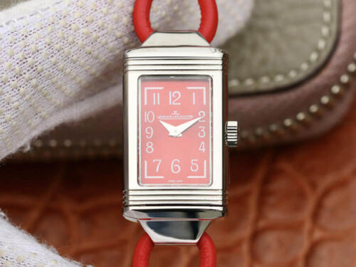 Jaeger-LeCoultre Reverso 3268560 MG Factory Stainless Steel Red Dial Replica Watch