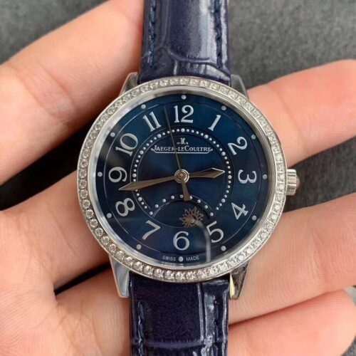 Jaeger LeCoultre Rendez Vous 3448480 ZF Factory Diamond Blue Dial Replica Watch