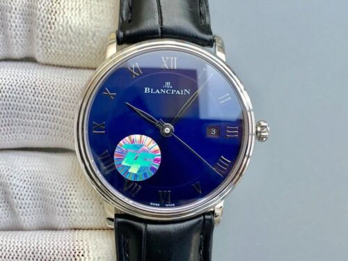Blancpain Villeret 6551-1127-55B ZF Factory Blue Dial Replica Watch
