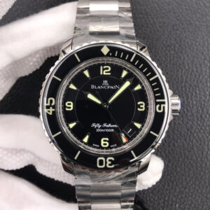 Blancpain Fifty Fathoms 5015 ZF Factory Stainless Steel Black Dial Replica Watch
