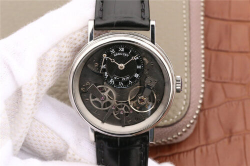 Breguet Tradition 7057BB/G9/9W6 Skeleton Dial Replica Watch