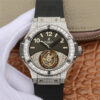 Hublot Big Bang Tourbillon Stainless Steel Diamond Black Dial Replica Watch