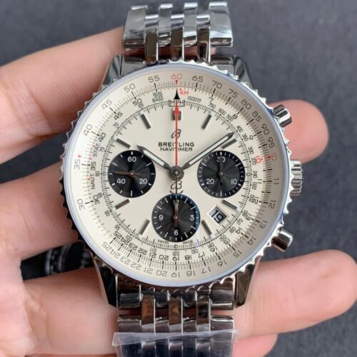 Breitling Navitimer 1 B01 AB0121211G1A1 GF Factory Silver Dial Replica Watch