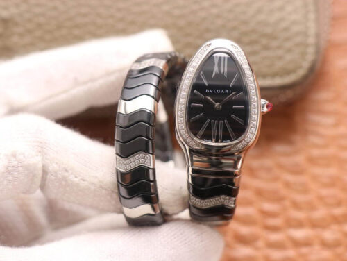 Bvlgari Serpenti 102129 BV Factory Black Dial Replica Watch