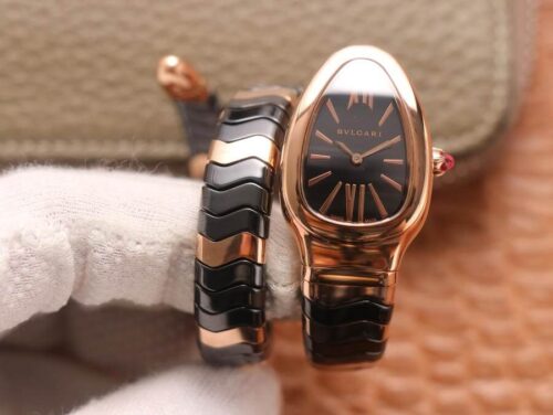 Bvlgari Serpenti BV Factory Rose Gold Case Replica Watch