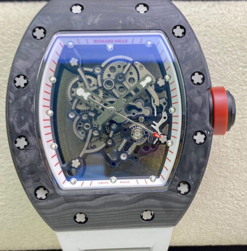 Richard Mille RM055 KV Factory V2 Carbon Fiber Black Case Replica Watch