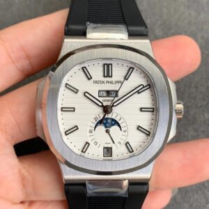Patek Philippe Nautilus 5726 Moonphase GR Factory V2 White Dial Replica Watch