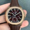 Patek Philippe Aquanaut 5164R-001 GR Factory Rose Gold Brown Dial Replica Watch