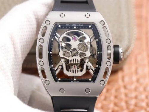 Richard Mille RM52-01 Tourbillon JB Factory Titanium Alloy Skull Dial Replica Watch