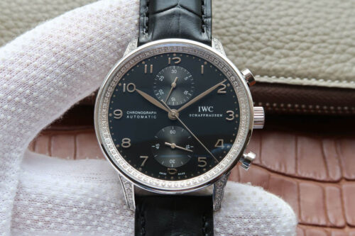 IWC Portugieser IW371440 ZF Factory V2 Diamond Bezel Replica Watch
