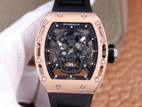 Richard Mille RM52-01 Tourbillon JB Factory Ceramic Skull Dial Replica Watch