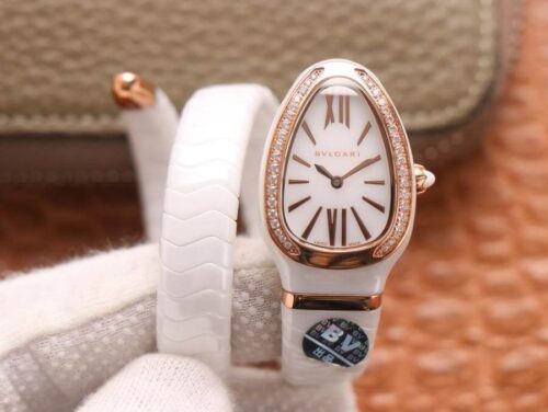 Bvlgari Serpenti 102613 BV Factory White Ceramic Dial Replica Watch
