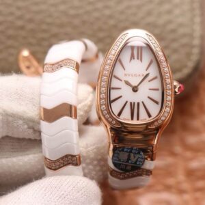 Bvlgari Serpenti 102202 BV Factory Rose Gold White Dial Replica Watch
