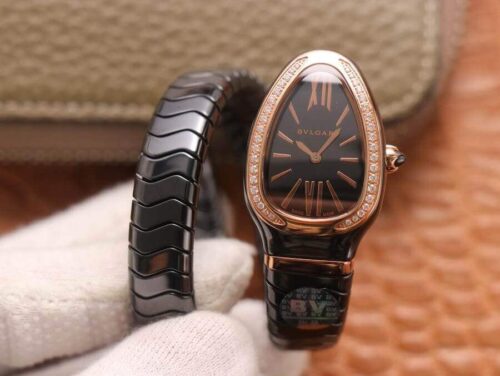 Bvlgari Serpenti 102532 BV Factory Rose Gold Diamond Replica Watch