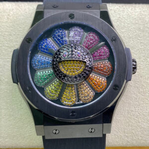 Hublot Classic Fusion Takashi Murakami 507.CX.9000.RX.TAK21 Sunflower Ceramic Bezel Replica Watch
