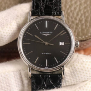 Longines Presence L4.921.4.52.2 KY factory Black Dial Replica Watch