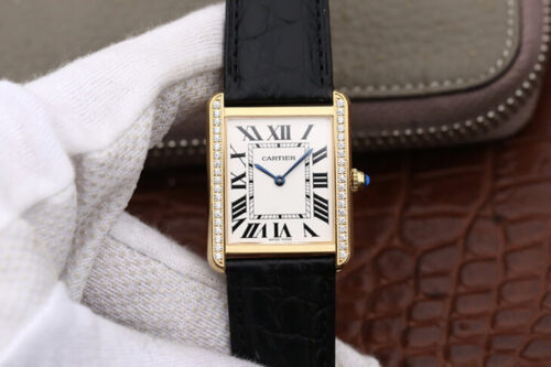 Cartier Tank Ladies K11 Factory White Dial Replica Watch