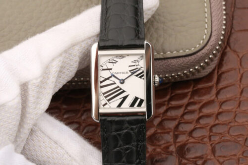 Cartier Tank W5200018 K11 Factory White Dial Replica Watch