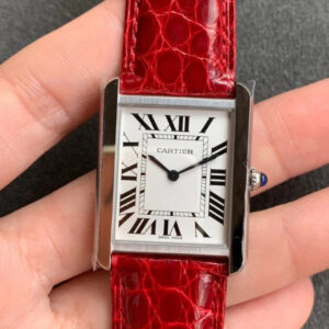 Cartier Tank W5200005 K11 Factory White Dial Replica Watch