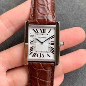 Cartier Tank WSTA0028 K11 Factory Brown Cowhide Strap Replica Watch