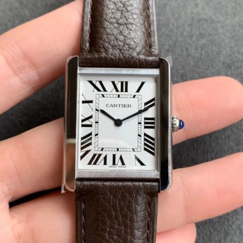 Cartier Tank WSTA0030 K11 Factory White Dial Replica Watch