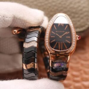 Bvlgari Serpenti BV Factory Rose Gold Diamonds Replica Watch