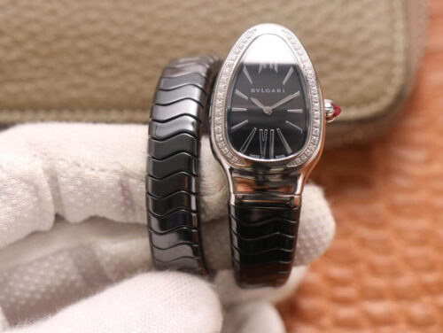 Bvlgari Serpenti BV Factory Black Dial Replica Watch