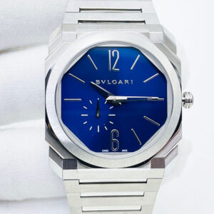 Bvlgari Octo Finissimo 103431 BV Factory Stainless Steel Blue Dial Replica Watch