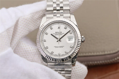 Rolex Datejust M126331 EW Factory White Diamond-set Dial Replica Watch