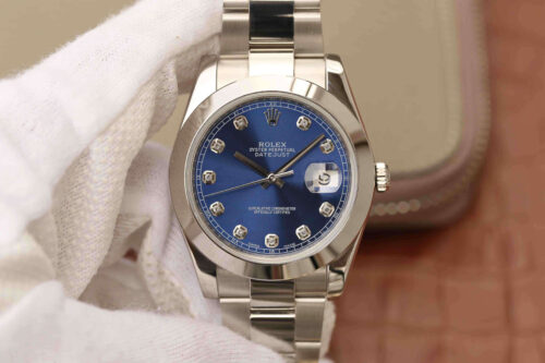 Rolex Datejust M126300 EW Factory Stainless Steel Blue Dial Replica Watch