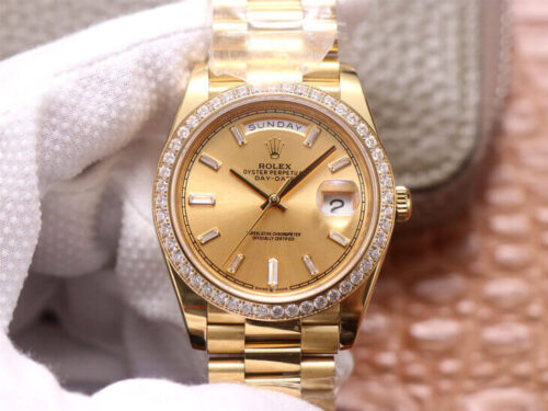 Rolex Day Date M228348RBR-0002 EW Factory 18ct Gold Replica Watch