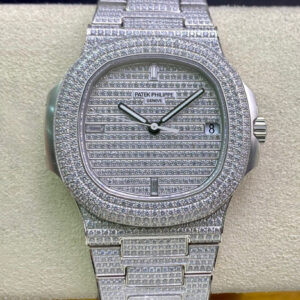 Patek Philippe Nautilus 5719/1G-001 PPF Factory Diamond Dial Replica Watch