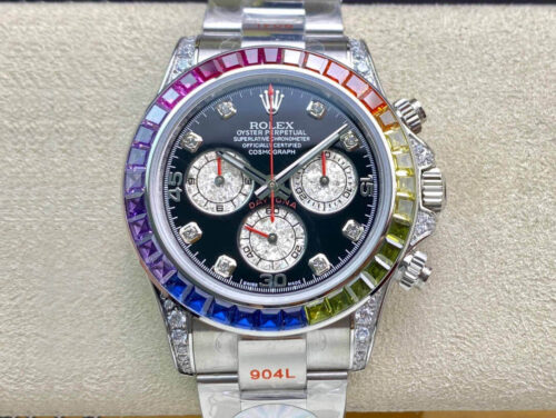 Rolex Daytona Cosmograph 116599 RBOW JH Factory Diamond-set Dial Replica Watch
